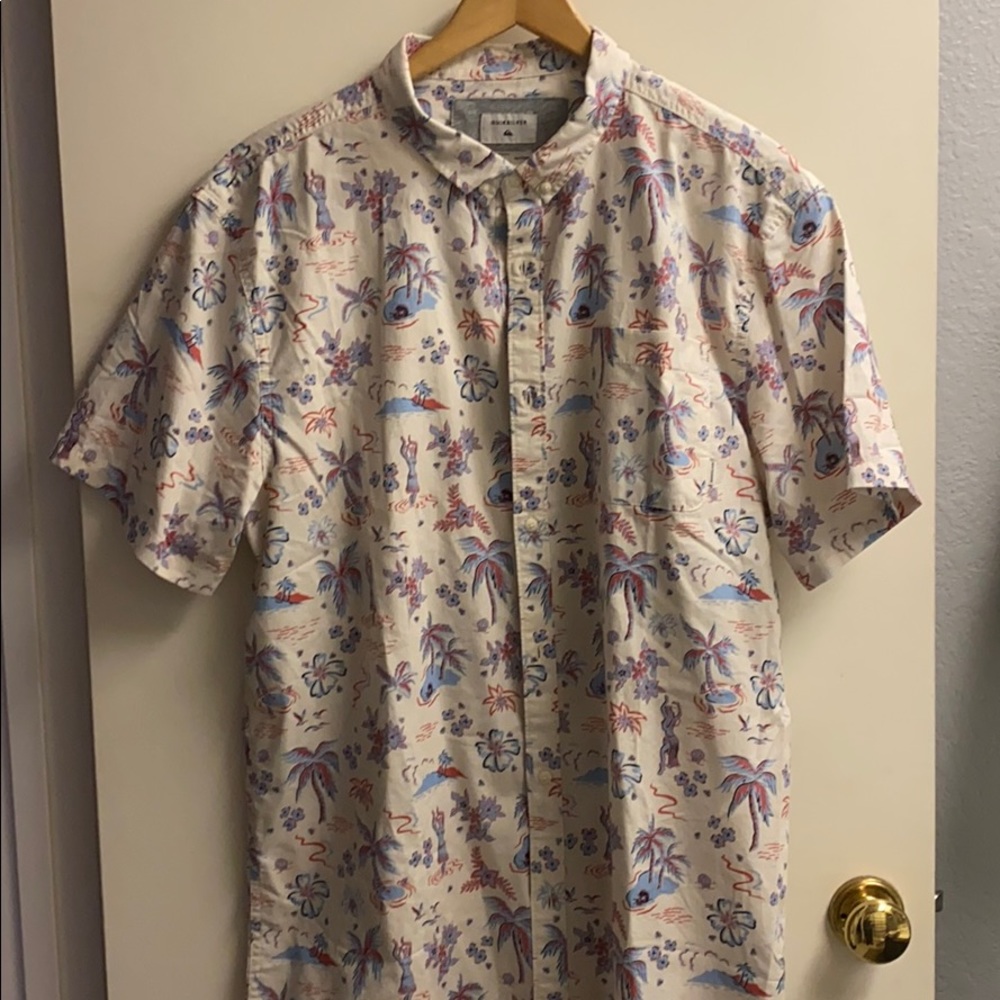 Quicksilver Hawaiian Print Shirt